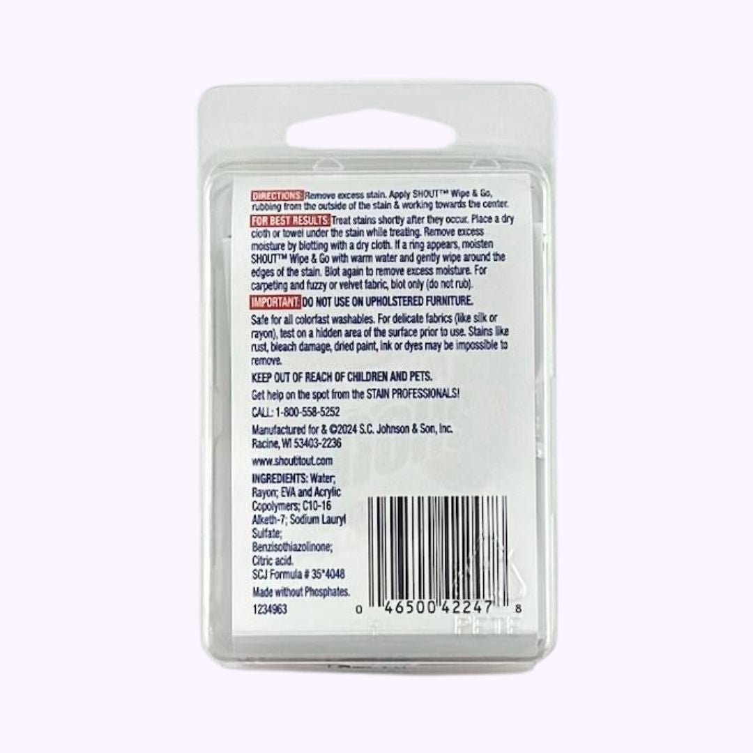 Shout Wipe & Go Instant Stain Remover 4ct - CarrieAway