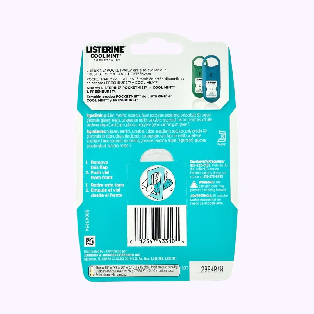 Listerine PocketPaks Cool Mint Breath Strips 24 Ct - CarrieAway