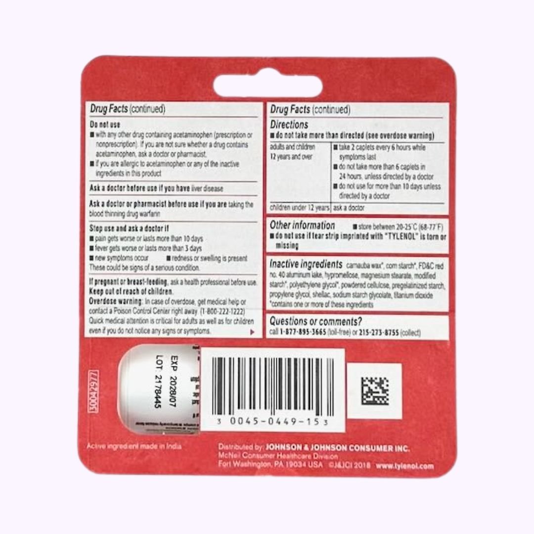 Tylenol Extra Strength 10 Count - CarrieAway
