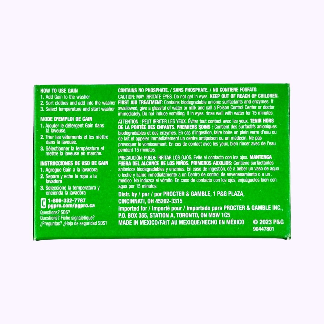 Gain Powder Laundry Detergent 1.3 Oz - CarrieAway