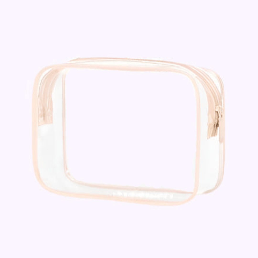 Susie Pink Trim Medium Cosmetic Bag - CarrieAway