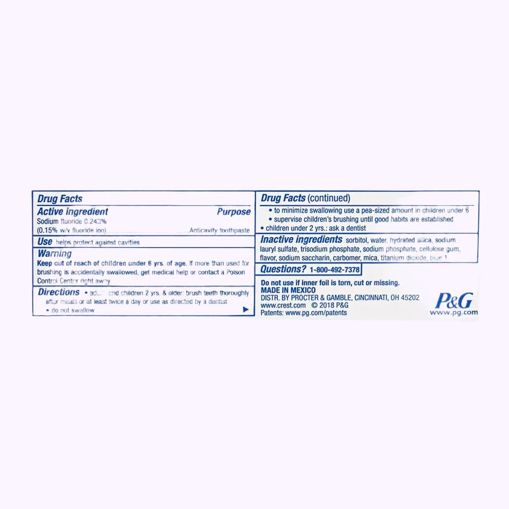 Crest Kid's Cavity Protection Sparkle Fun Toothpaste 2.2oz - CarrieAway