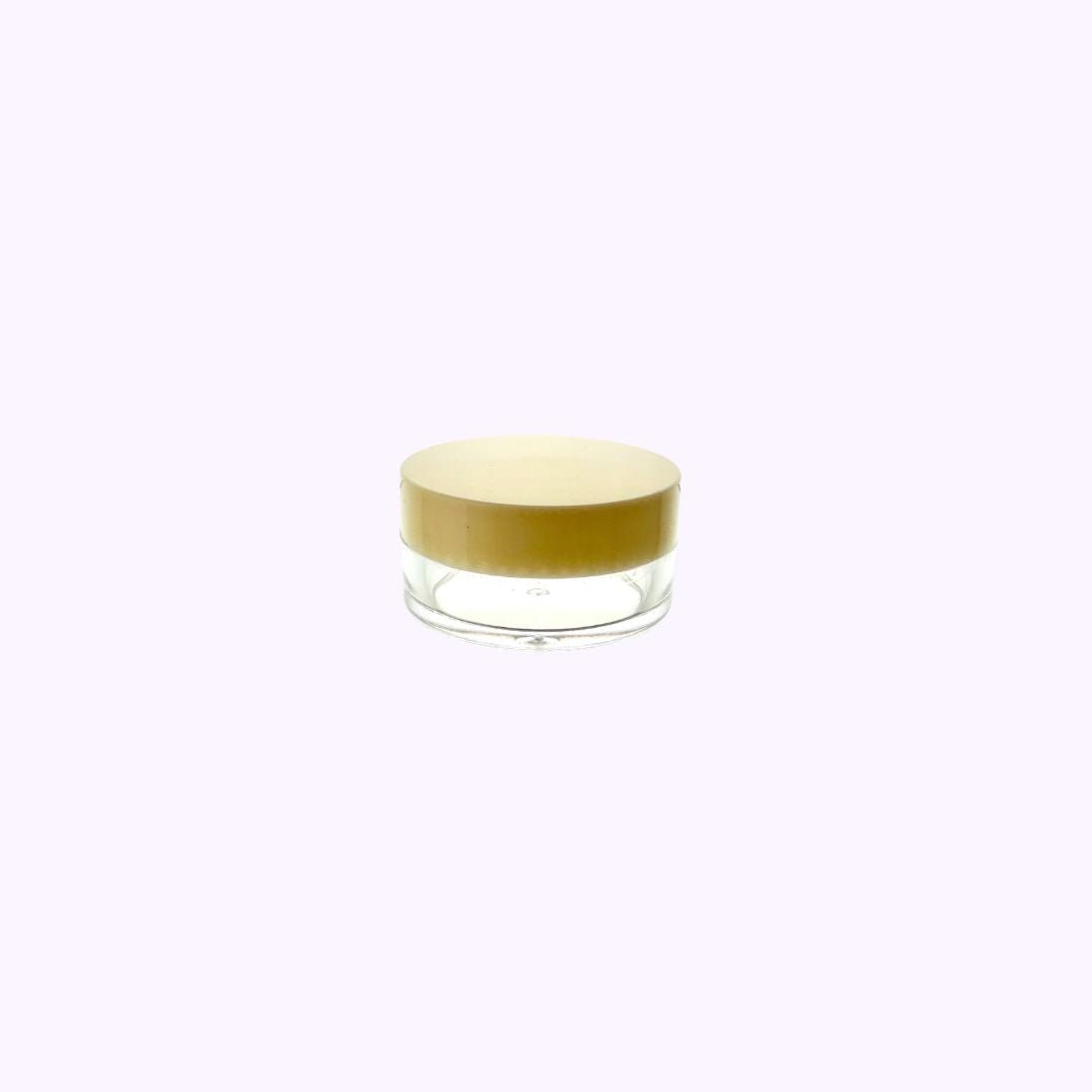 Empty Clear Container Beige Lid .35 Oz - CarrieAway