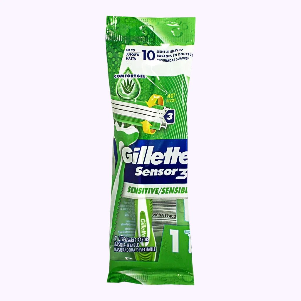Gillette Sensor 3 Sensitive Men's Disposable Razors 1 Ct - CarrieAway