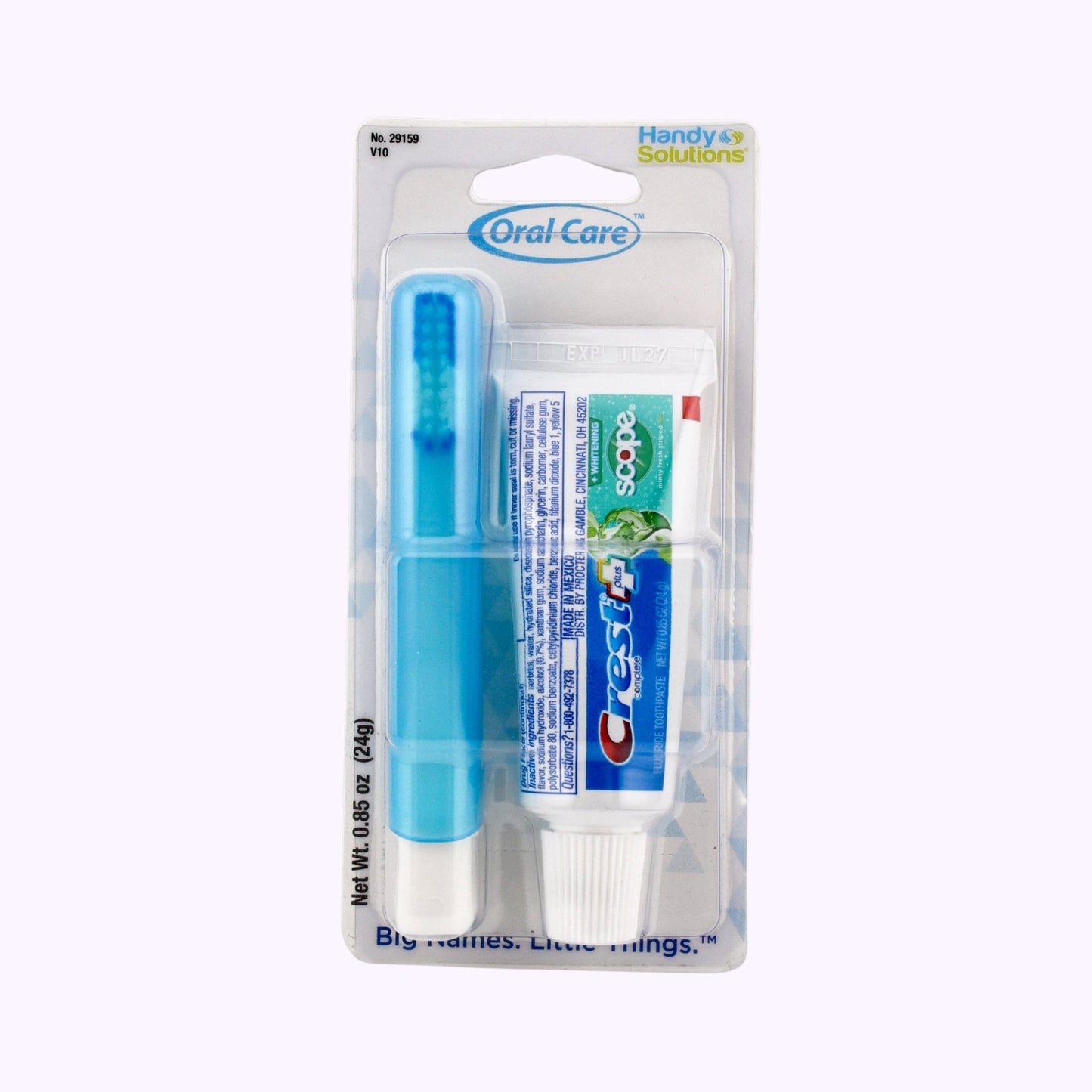 Handy Solutions Crest Toothpaste Plus Scope & Travel Toothbrush Kit - CarrieAway