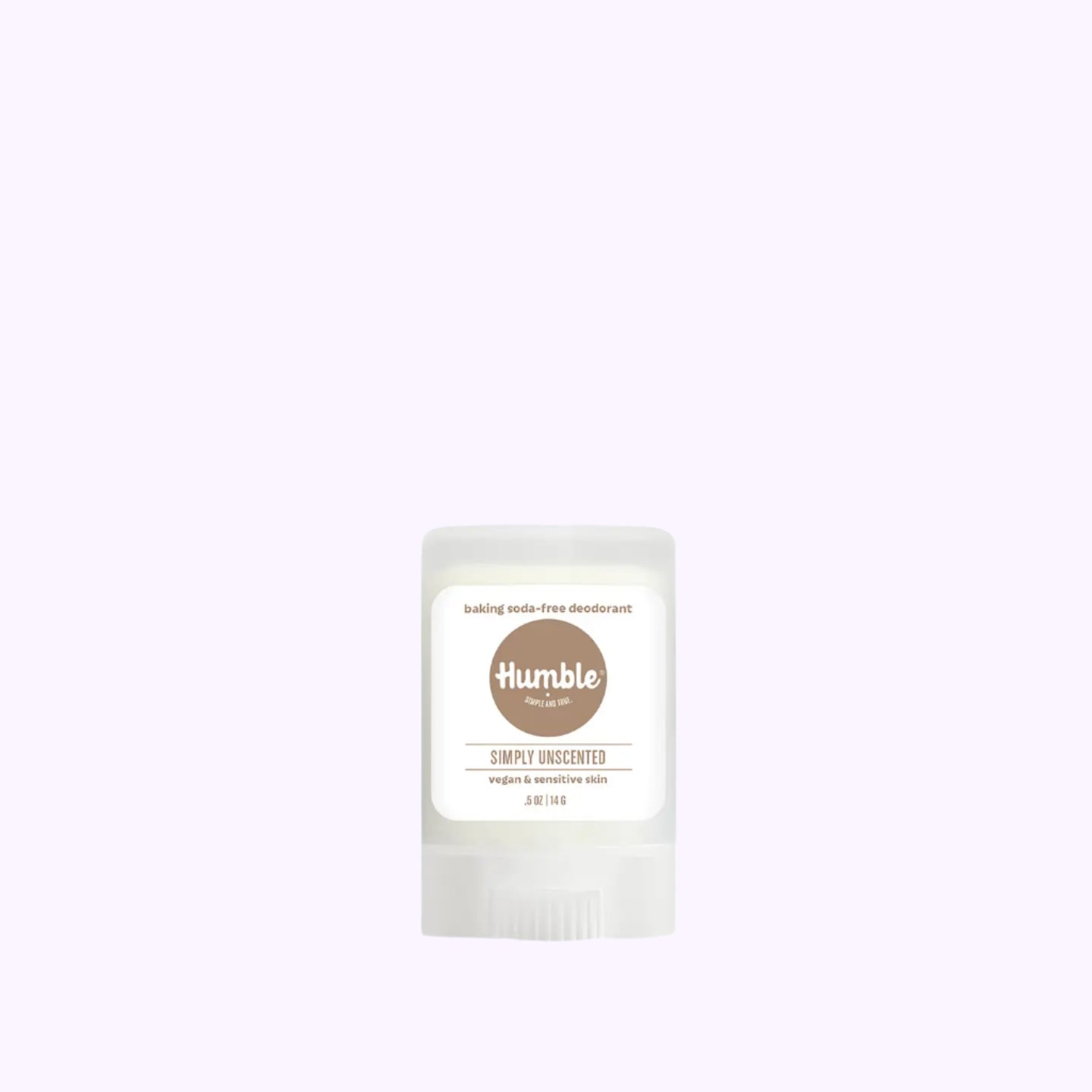 Humble Simply Unscented Vegan & Sensitive Travel Deodorant .5 Oz