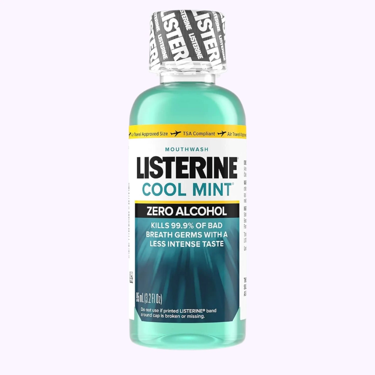 Listerine Cool Mint Mouthwash Zero Alcohol 3.2 Oz - CarrieAway