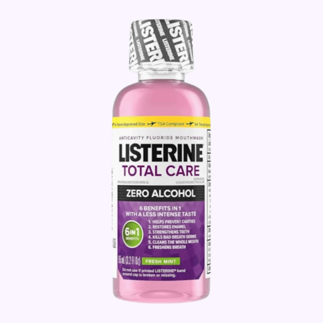 Listerine Mouthwash Total Care Zero Alcohol Fresh Mint 3.2 Oz - CarrieAway