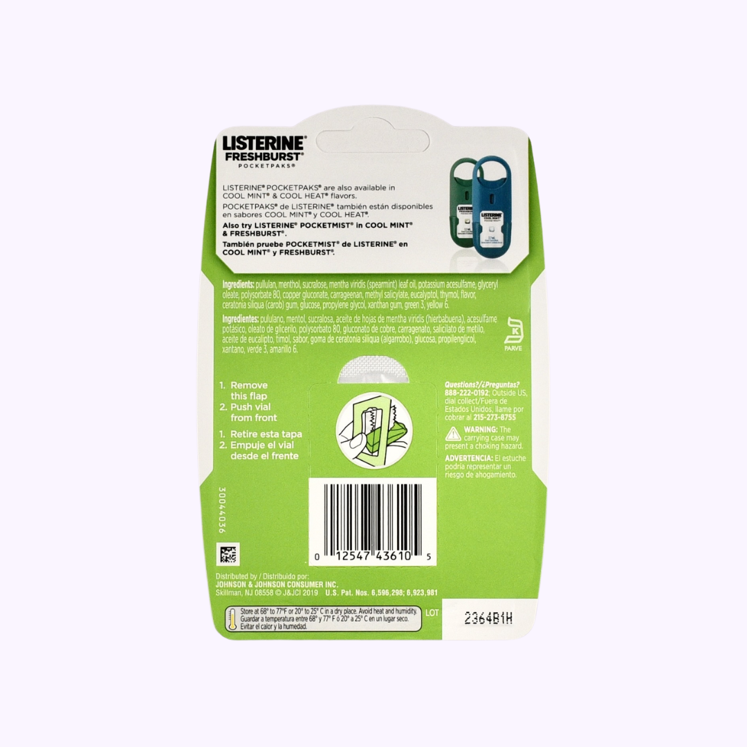 Listerine PocketPaks Freshburst Breath Strips 24 Ct