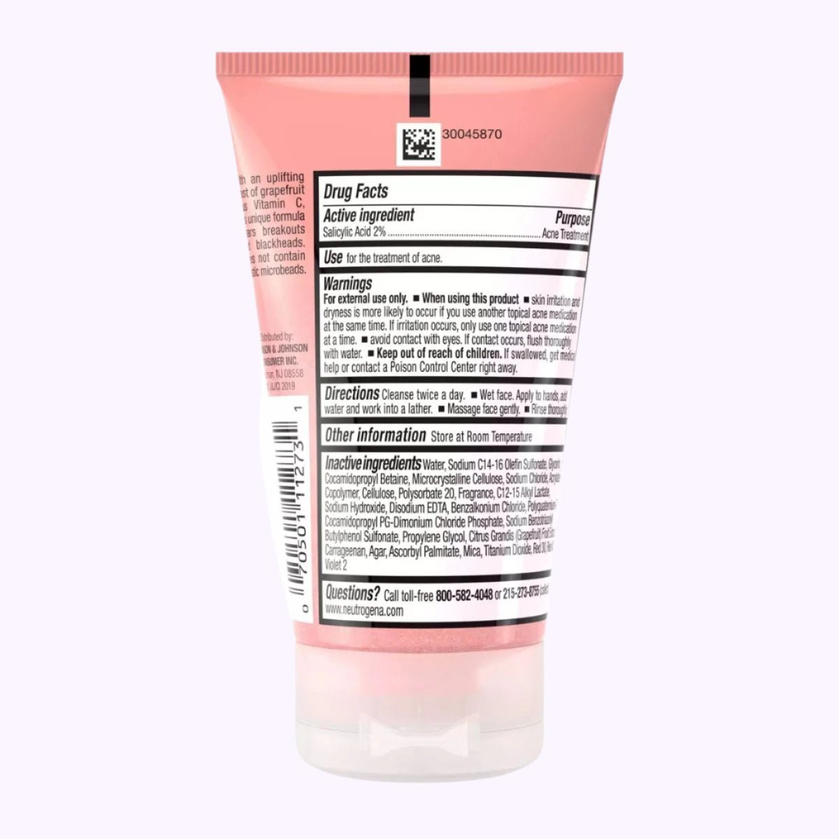 Neutrogena Oil Free Acne Wash Pink Grapefruit 2 Oz - CarrieAway