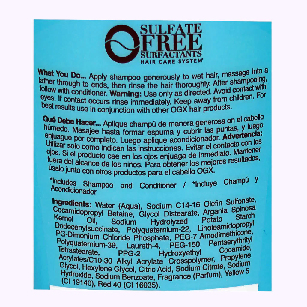 OGX Argan Oil Of Morocco Shampoo 3 Oz