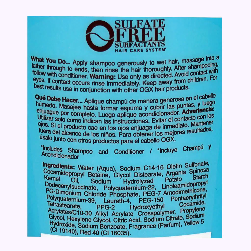 OGX Argan Oil Of Morocco Shampoo 3 Oz - CarrieAway