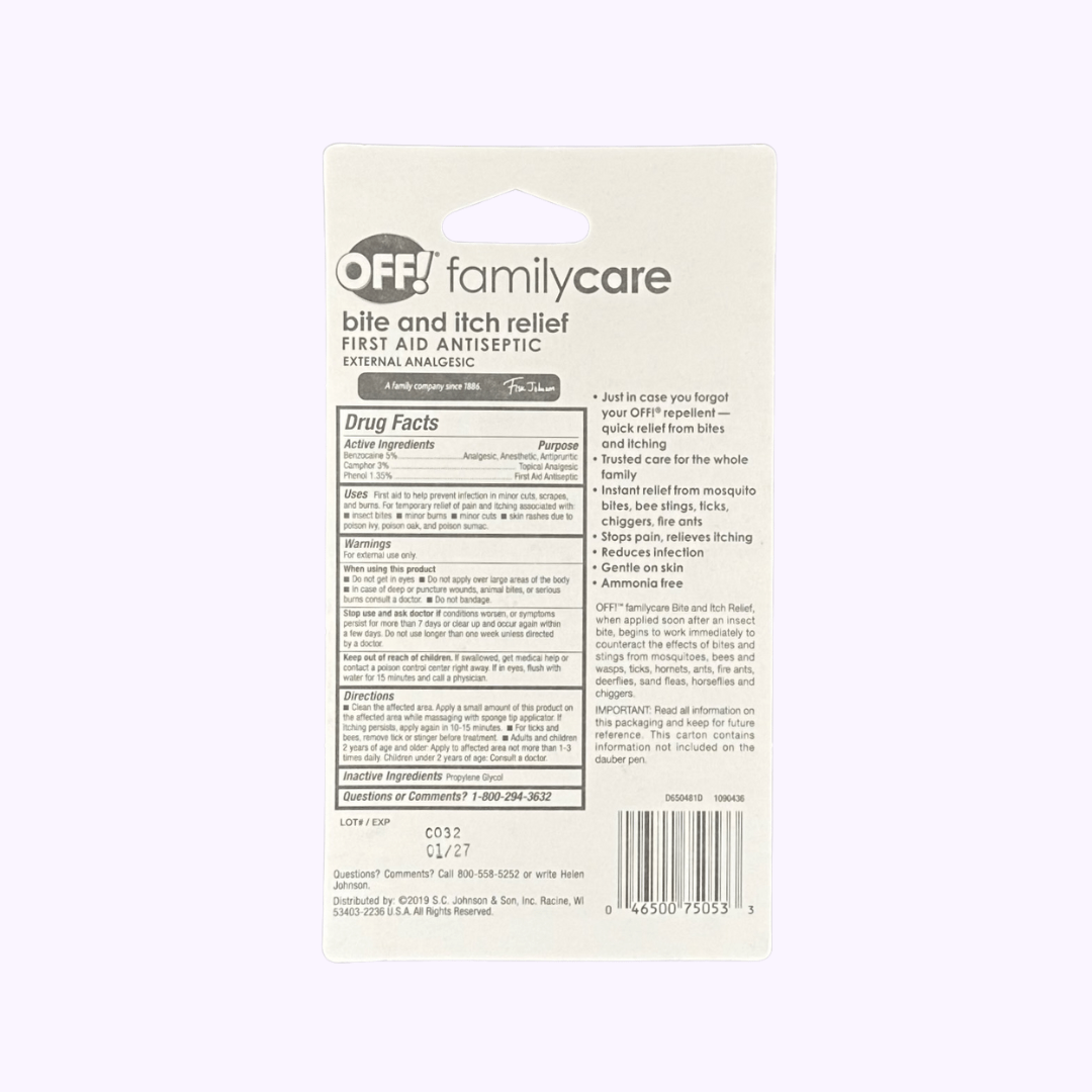 Off! Family Care Bite and Itch Relief .5 Oz - CarrieAway
