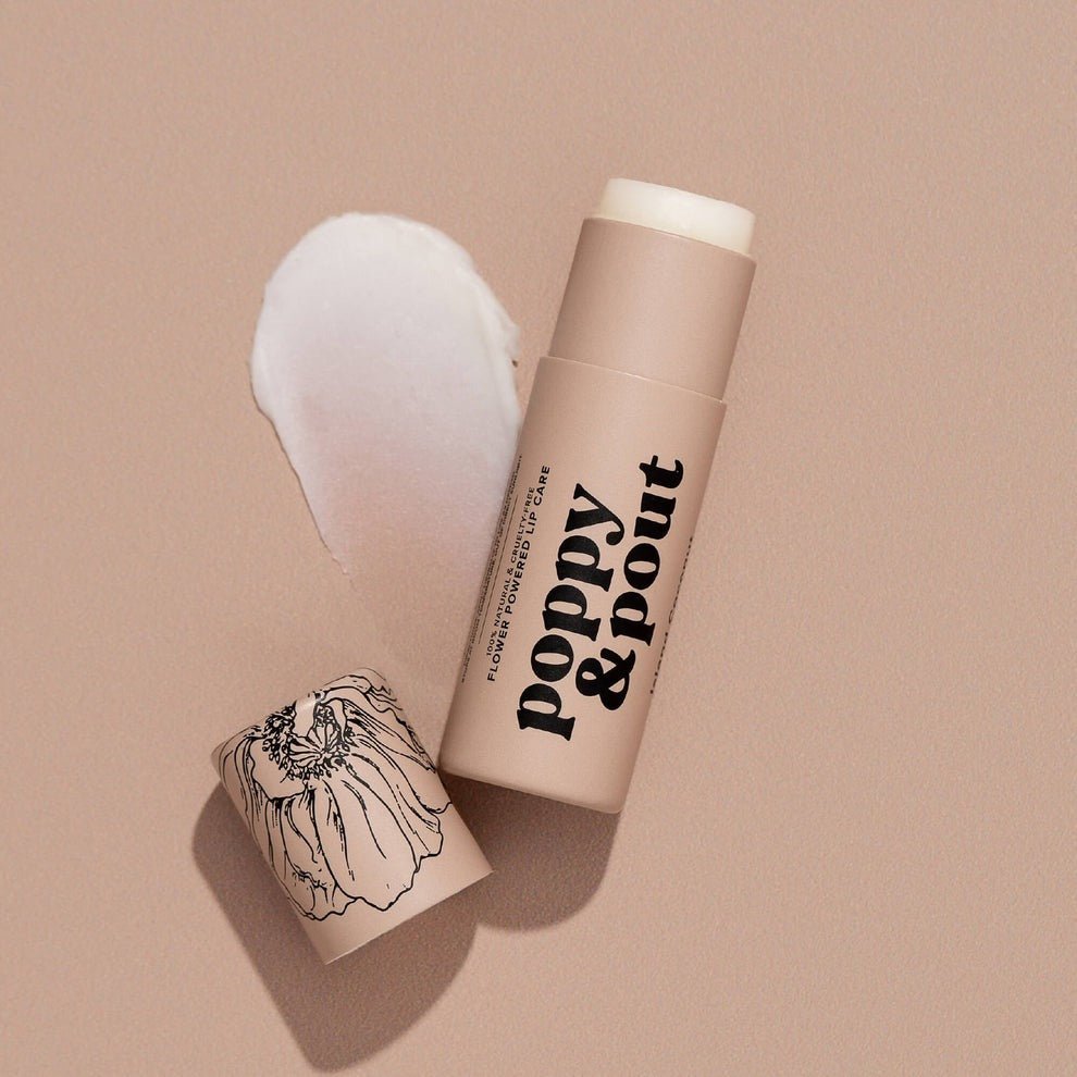Poppy & Pout Lip Balm, Island Coconut .3 Oz - CarrieAway