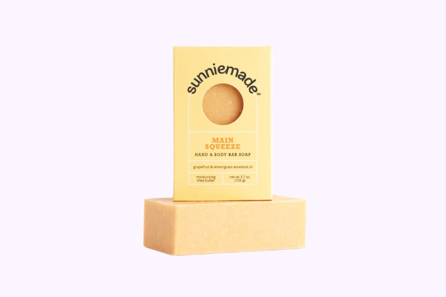 Sunniemade Main Squeeze Moisturizing Hand & Body Bar Soap 3.7 Oz - CarrieAway