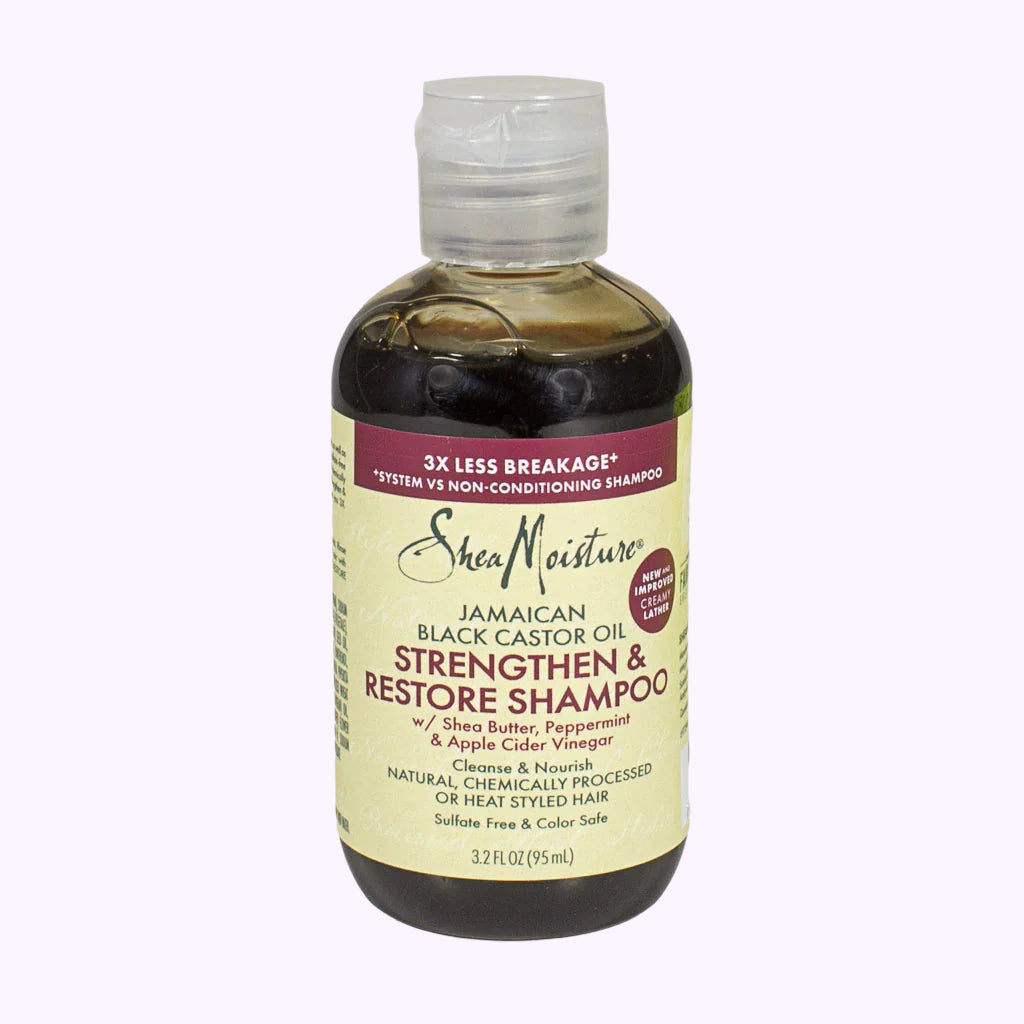 Shea Moisture Jamaican Black Castor Oil Strengthen & Restore Shampoo 3.2 Oz