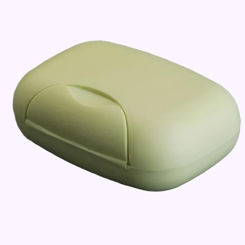 Soap Dish Green with Lid - CarrieAway