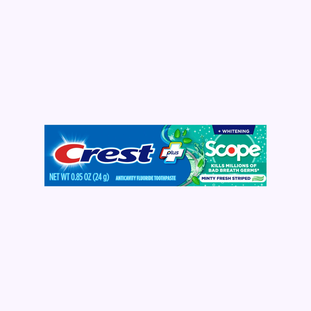 Crest Plus Scope Whitening Toothpaste 0.85 Oz - CarrieAway