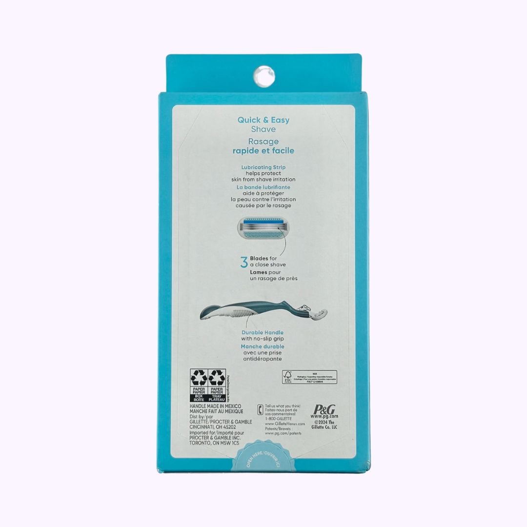 Gillette Venus Smooth Razor Handle + 2 Blade Refills - CarrieAway