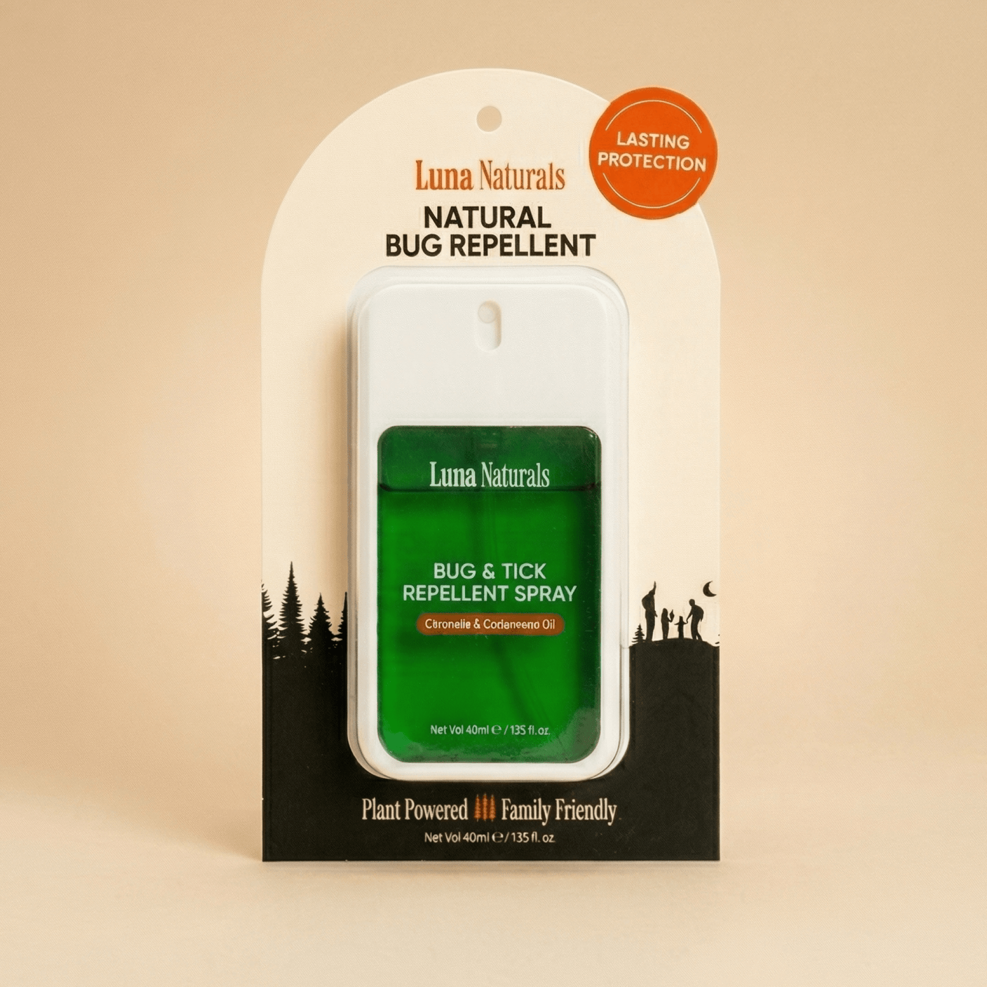 Luna Naturals Bug & Tick Repellent Spray | Citronella & Cedarwood | 40ml - CarrieAway