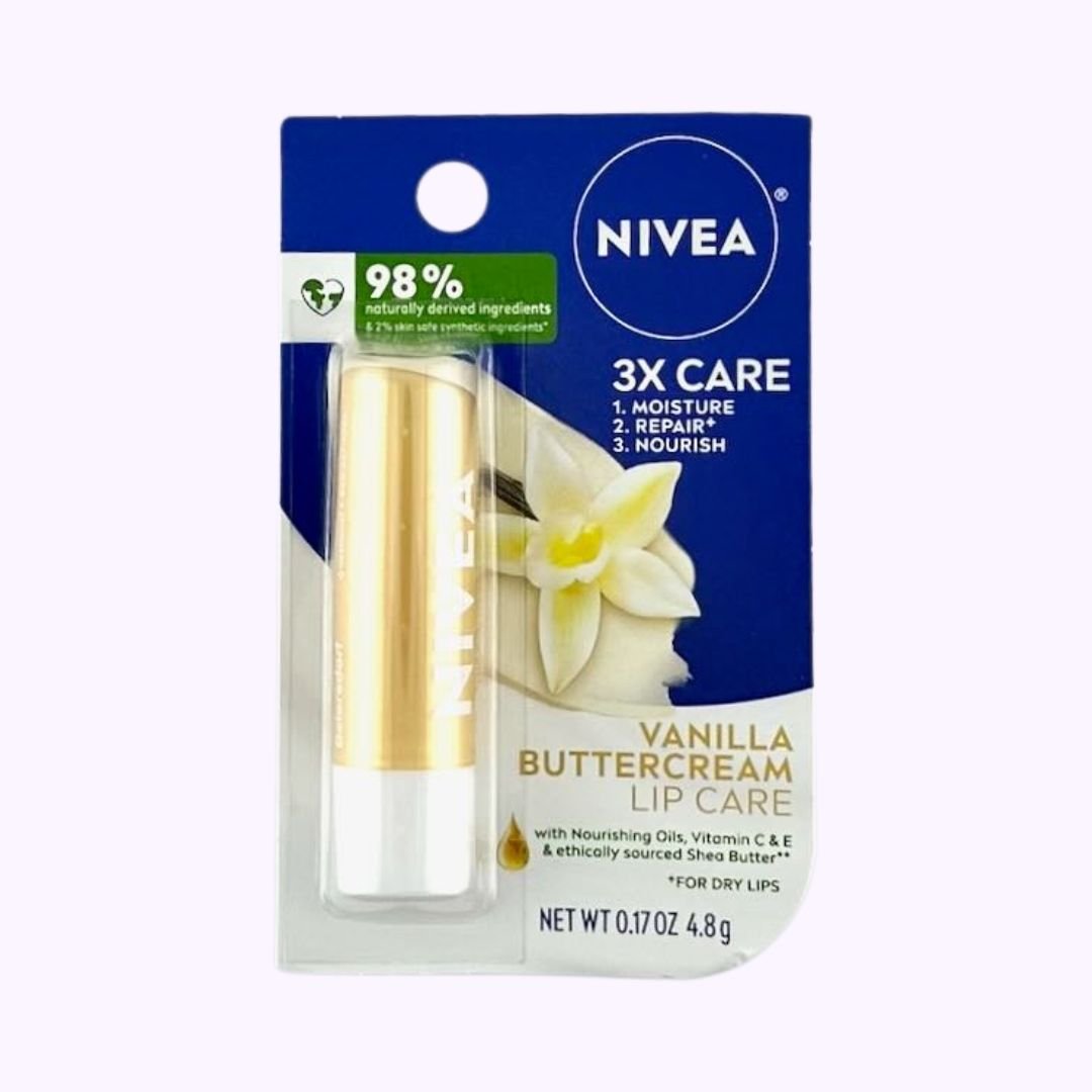 Nivea Vanilla Buttercream Lip Care .17 Oz - CarrieAway