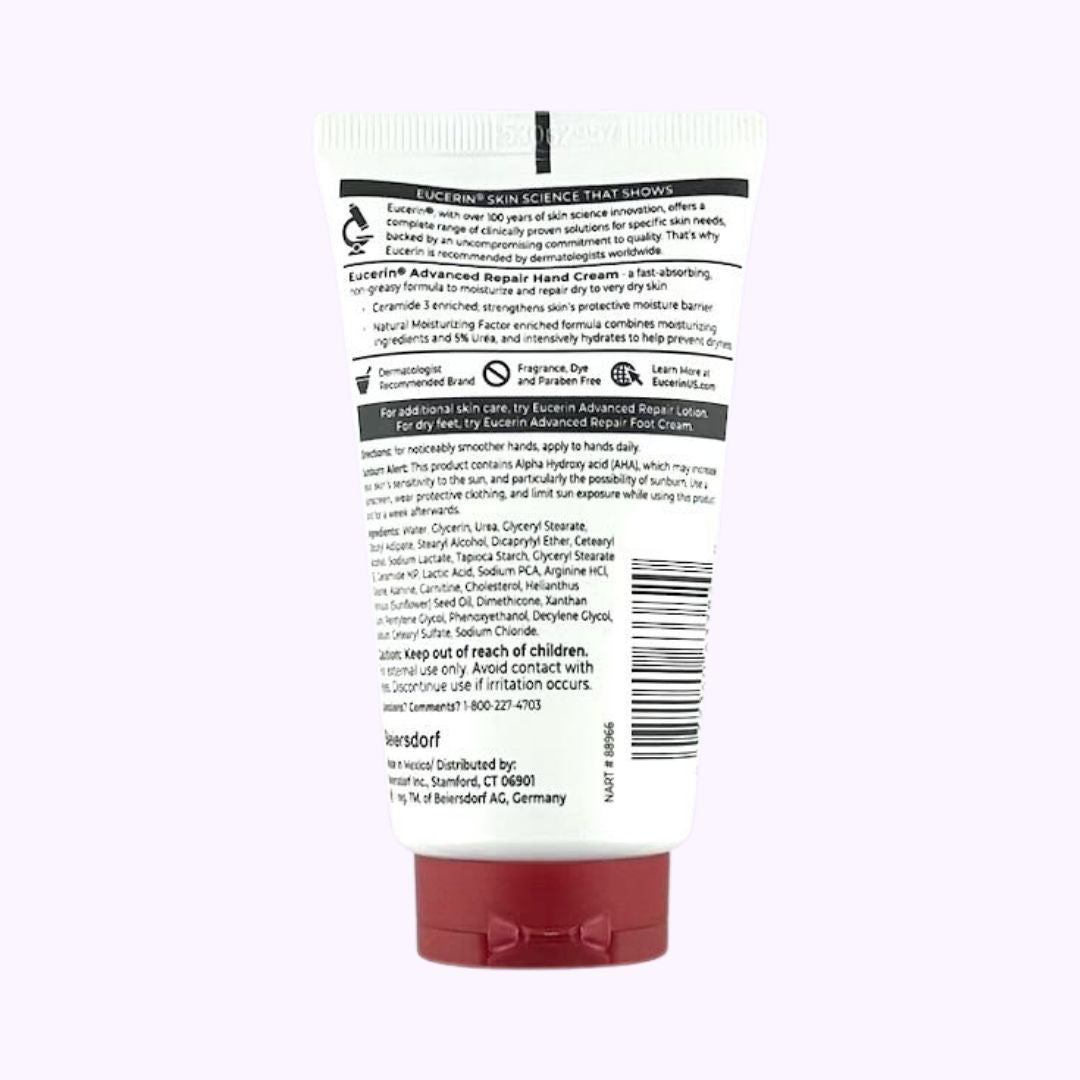 Eucerin Advanced Repair Hand Cream 2.7 Oz - CarrieAway
