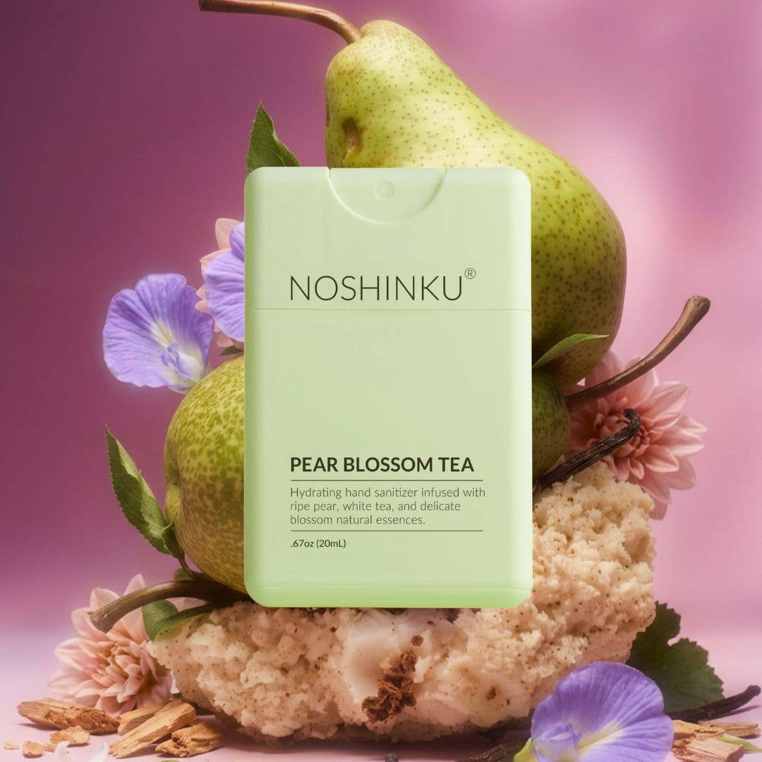 Noshinku Pear Blossom Tea Hydrating Pocket Hand Sanitizer .67 Oz - CarrieAway