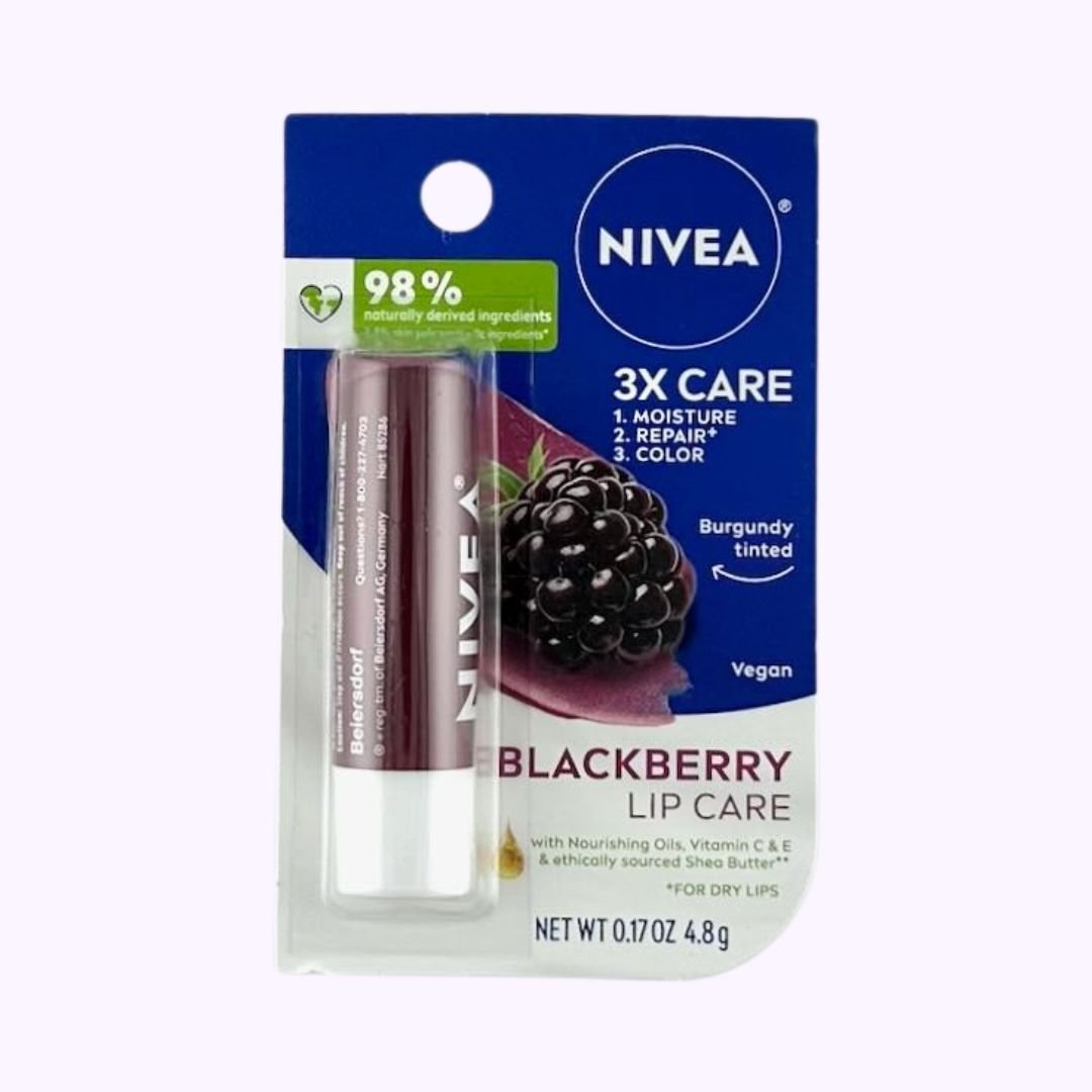 Nivea Blackberry Lip Care .17 Oz - CarrieAway