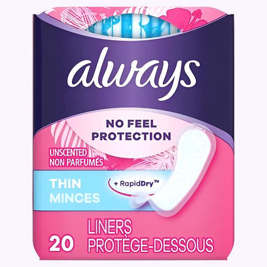 Thin Active Unscented Liners 20 Pack