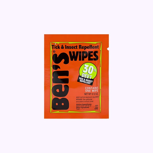 Ben's 30% Deet Tick & Insect Repellent Wipes 1 Ct