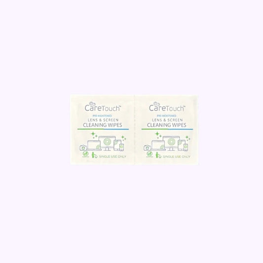 Lens Cleaning Wipes for Eyeglasses by Care Touch 2 Ct