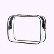 Susie Black Trim Medium Cosmetic Bag - CarrieAway