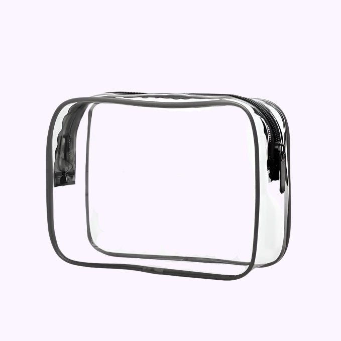Susie Black Trim Medium Cosmetic Bag - CarrieAway