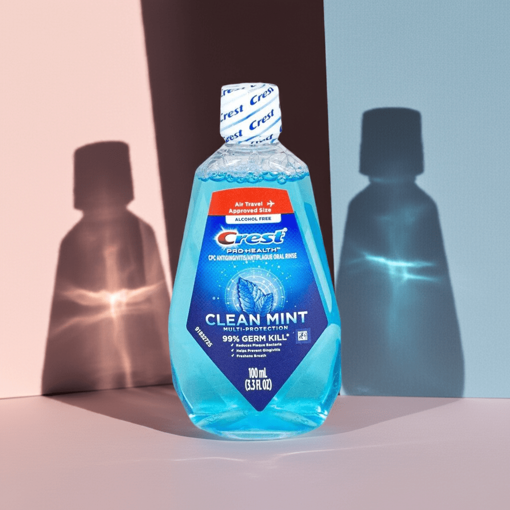 Crest Pro Health Clean Mint Mouthwash 3.3 Oz - CarrieAway