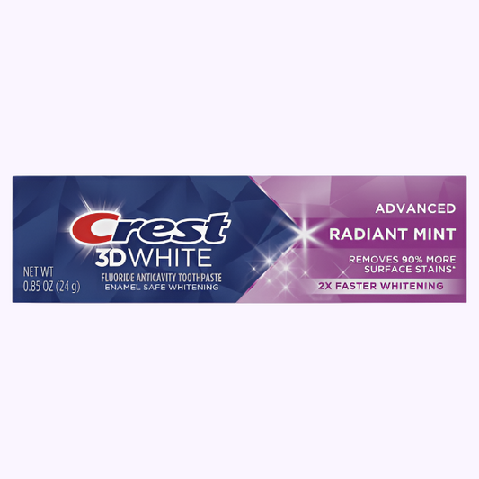 Crest 3D White Radiant Mint Whitening Toothpaste .85 Oz