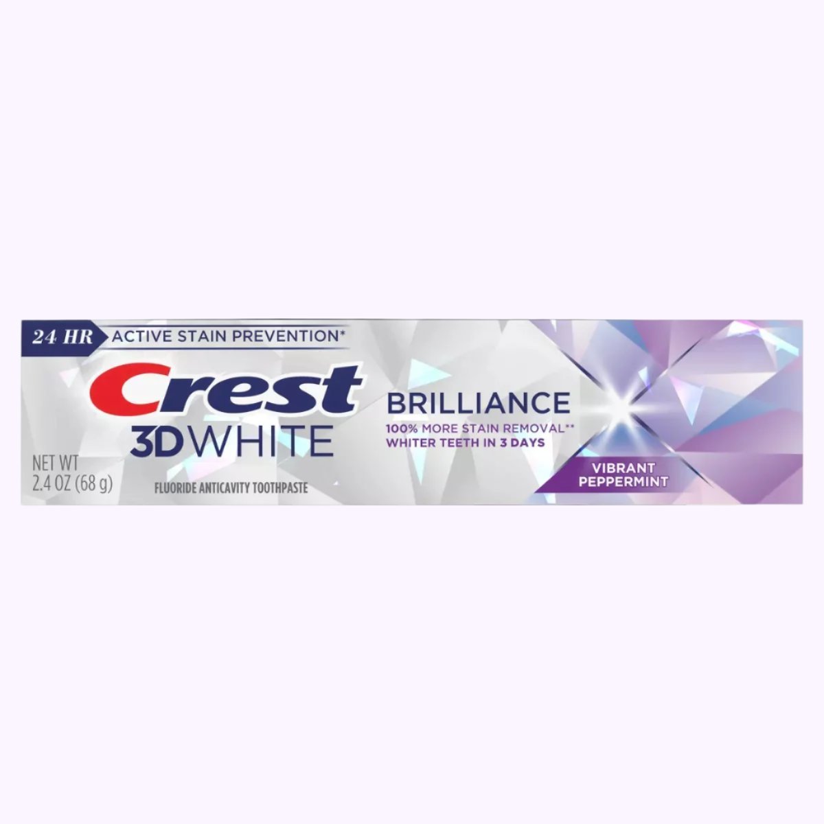 Crest 3D White Brilliance Toothpaste Vibrant Peppermint 2.4 Oz - CarrieAway