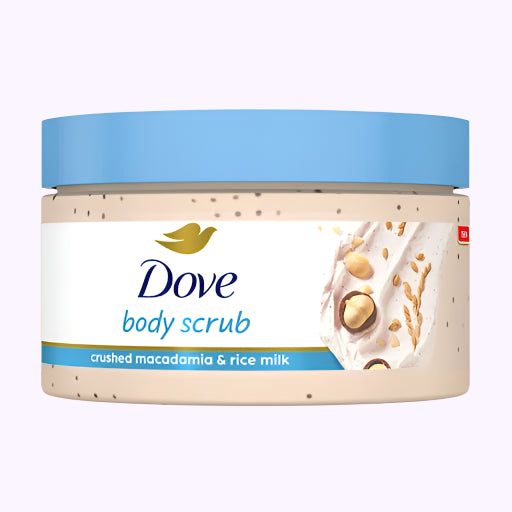 Dove Crushed Macadamia and Rice Milk Body Scrub 3.5 Oz