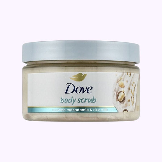 Dove Crushed Macadamia and Rice Milk Body Scrub 3.5 Oz - CarrieAway