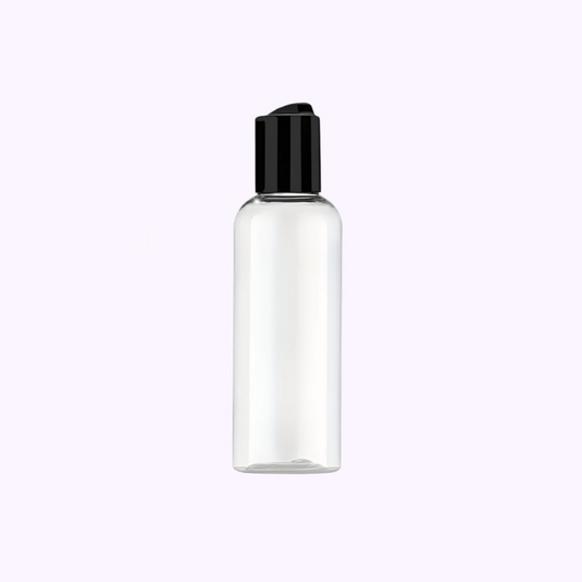 Empty Bottle Black Lid 3.4 Oz