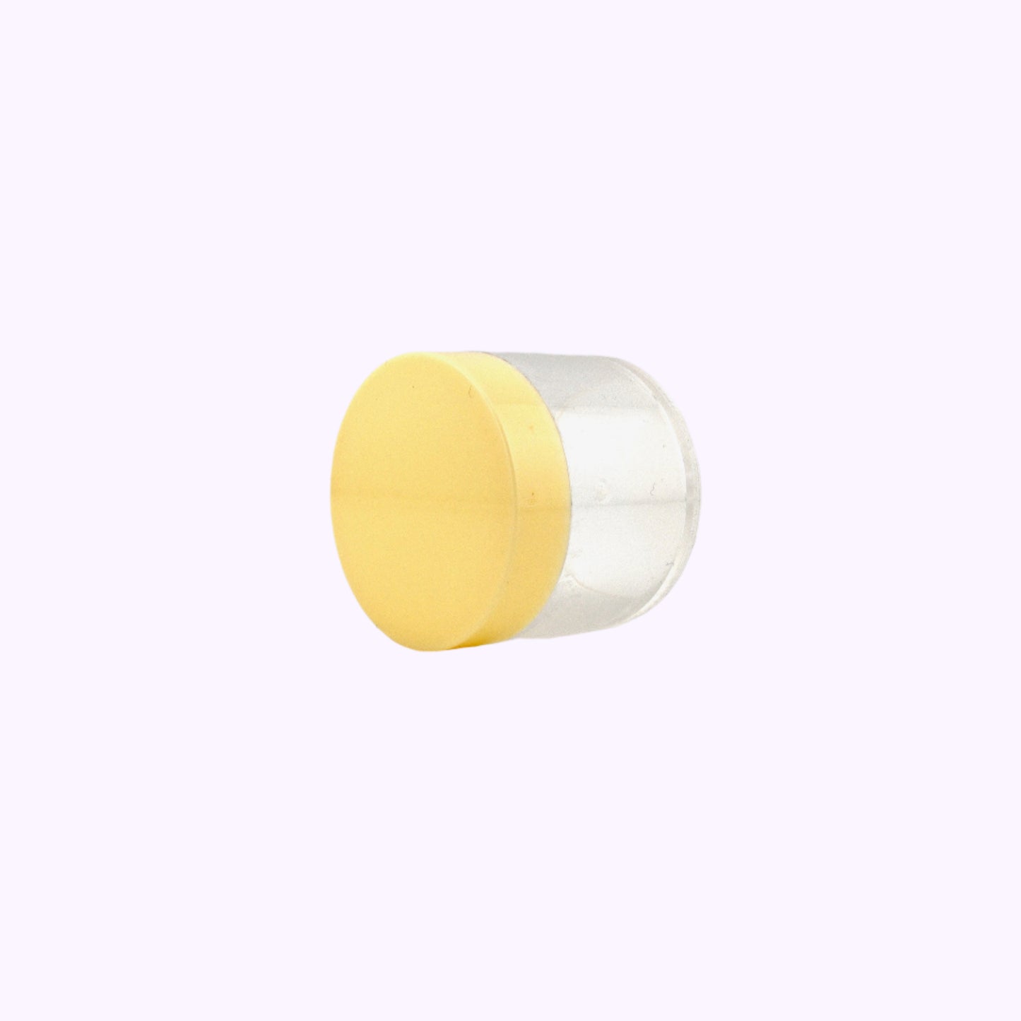 Empty Clear Container Beige Lid .71 Oz
