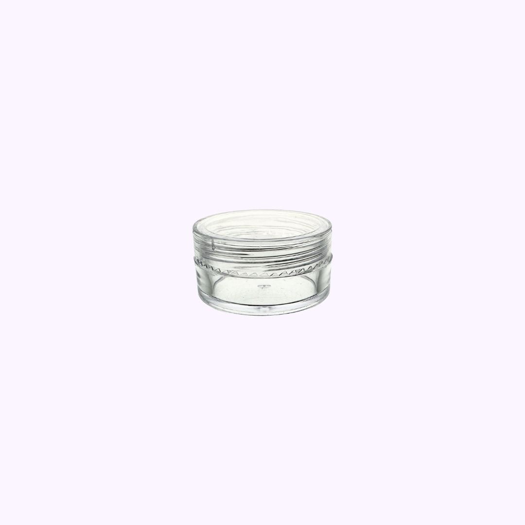 Empty Clear Container Clear Lid .35 Oz