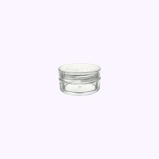 Empty Clear Container Clear Lid .35 Oz