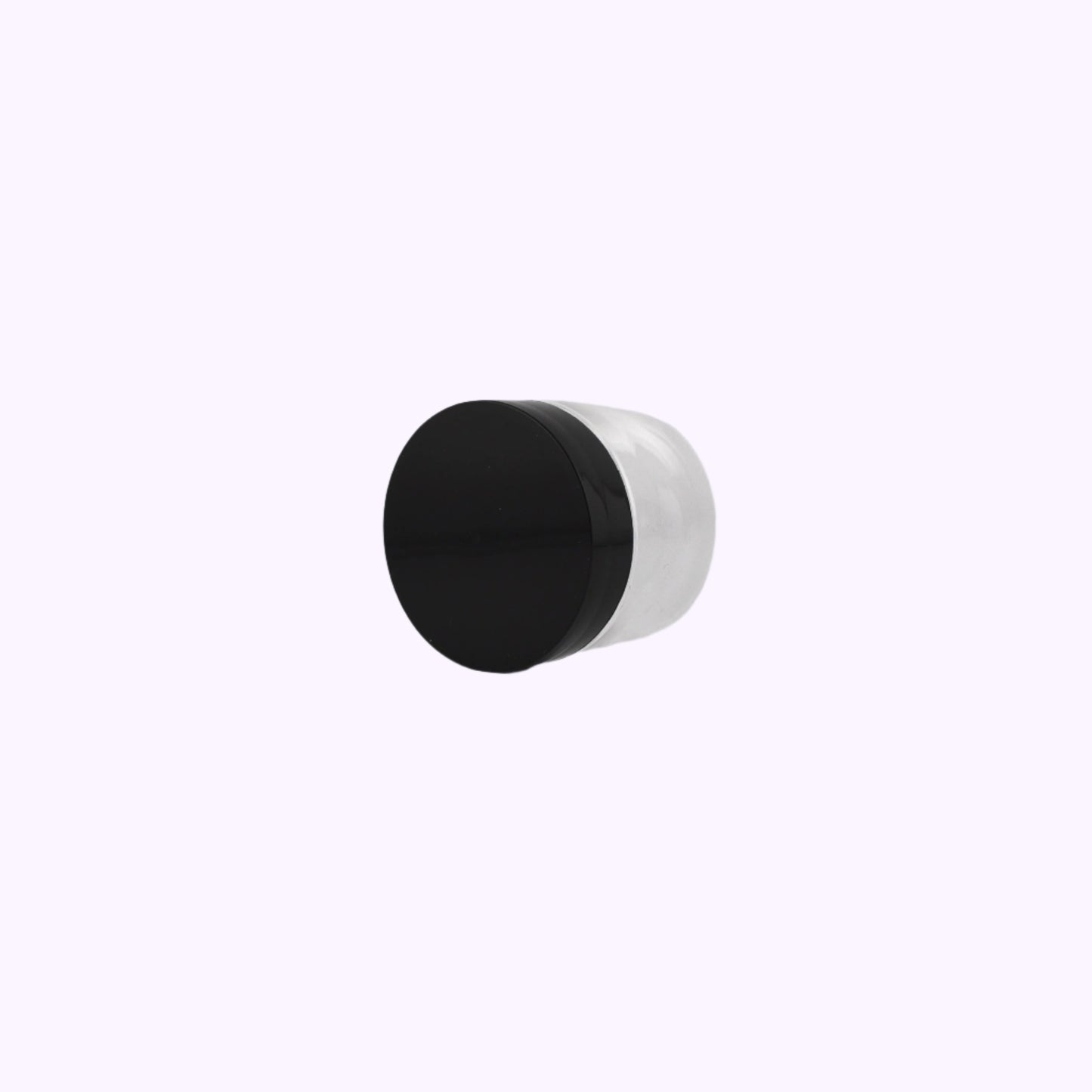Empty Clear Container Black Lid 1.69 Oz