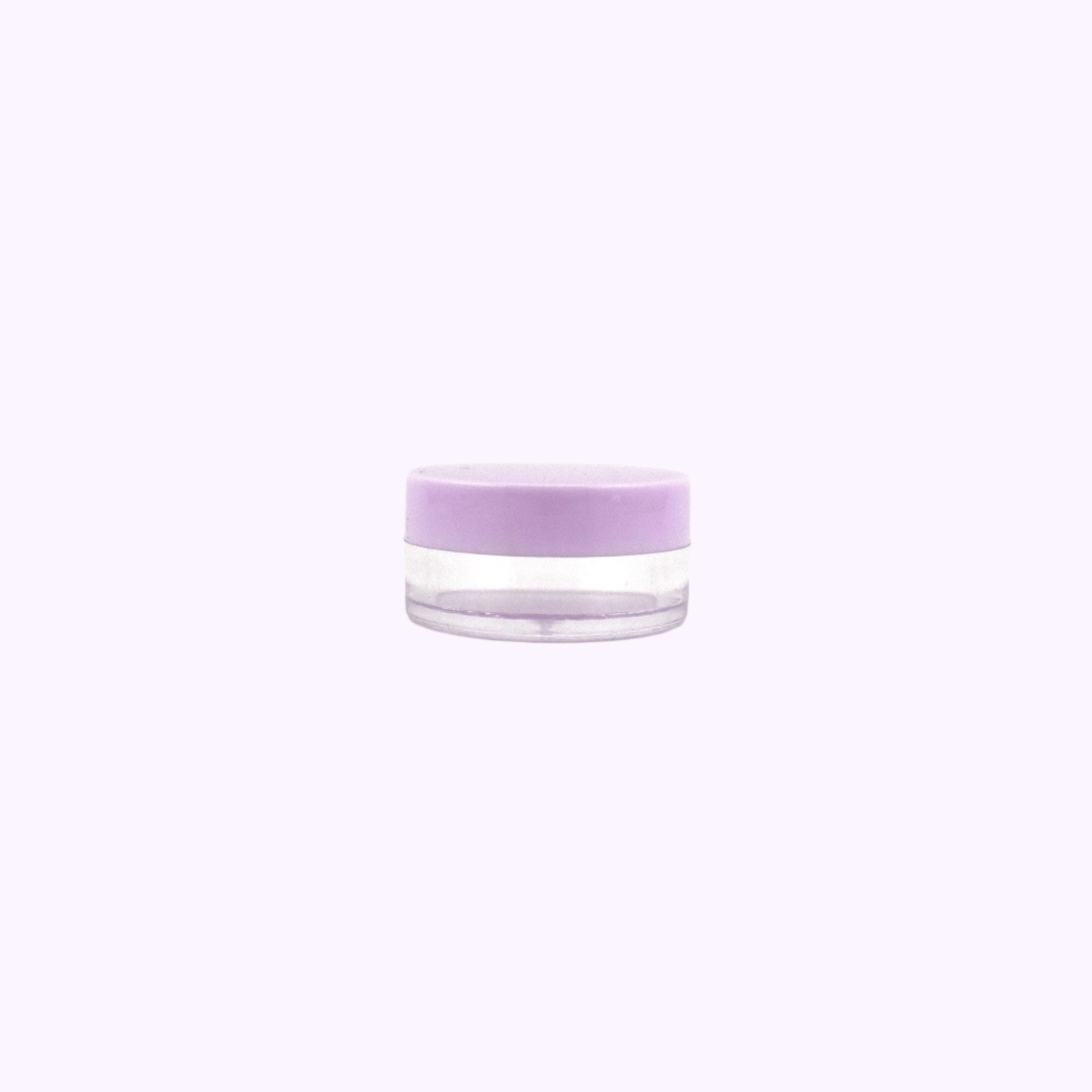 Empty Clear Container Purple Lid .35 Oz - CarrieAway