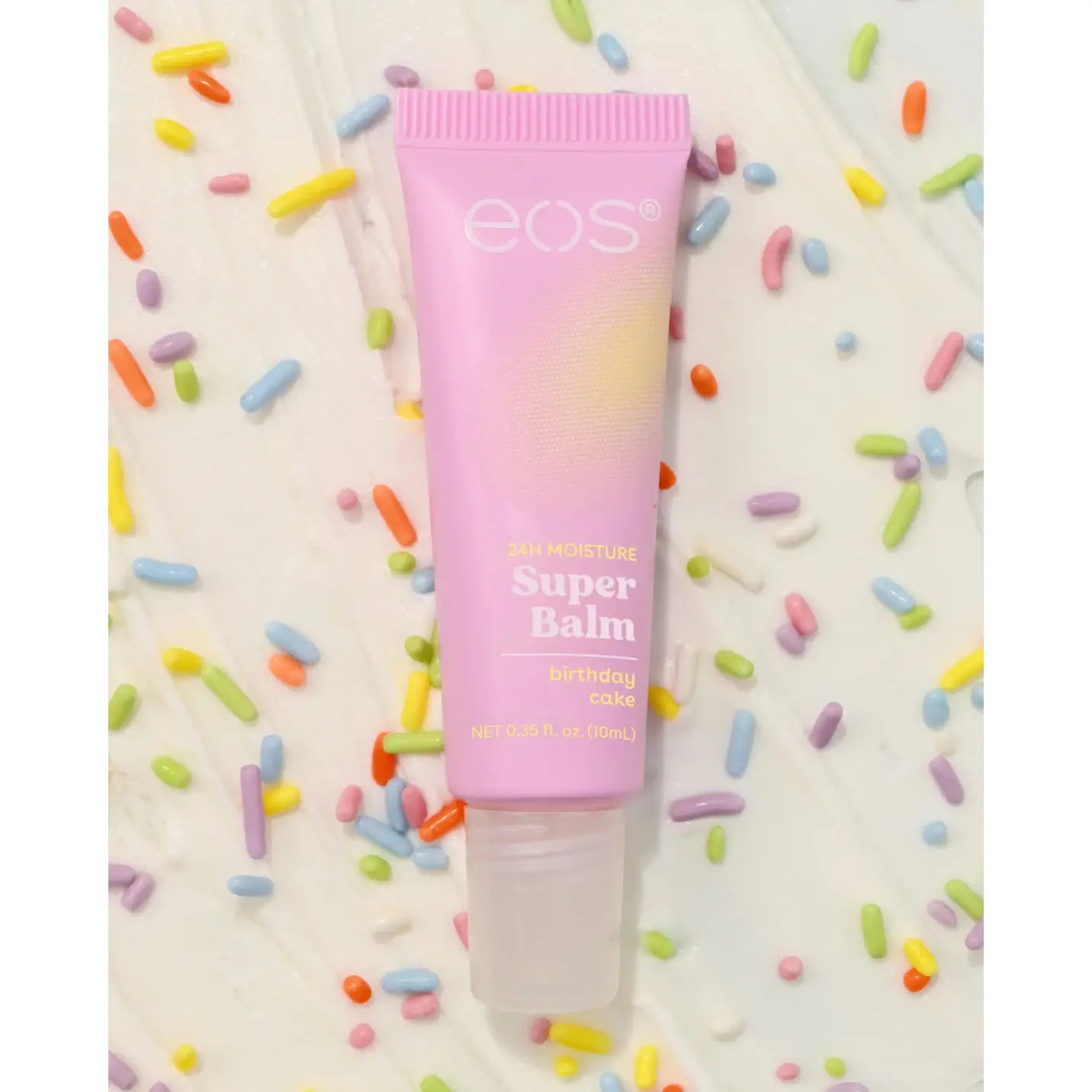 Eos Super Balm Lip Balm Tubes Birthday Cake .35 Oz