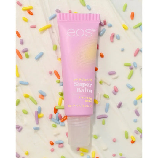 Eos Super Balm Lip Balm Tubes Birthday Cake .35 Oz