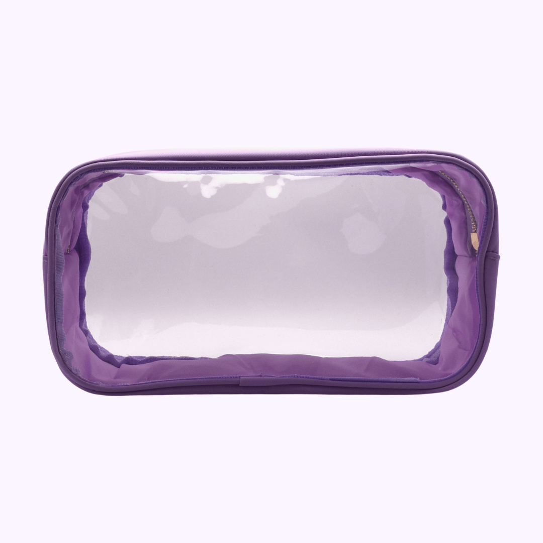 Evie Lilac Large Cosmetic Bag - CarrieAway
