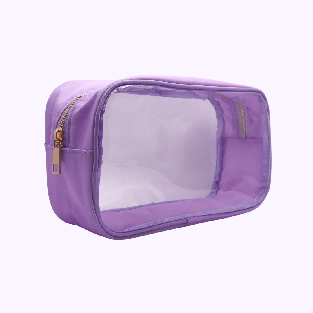 Evie Lilac Large Cosmetic Bag - CarrieAway