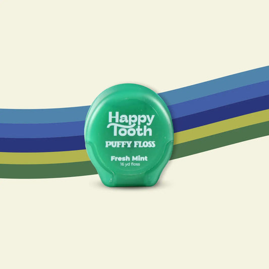Happy Tooth Puffy Floss with Hydroxyapatite