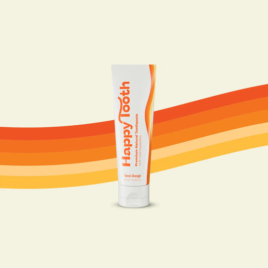 Happy Tooth Natural Hydroxyapatite Toothpaste Sweet Orange 1 Oz